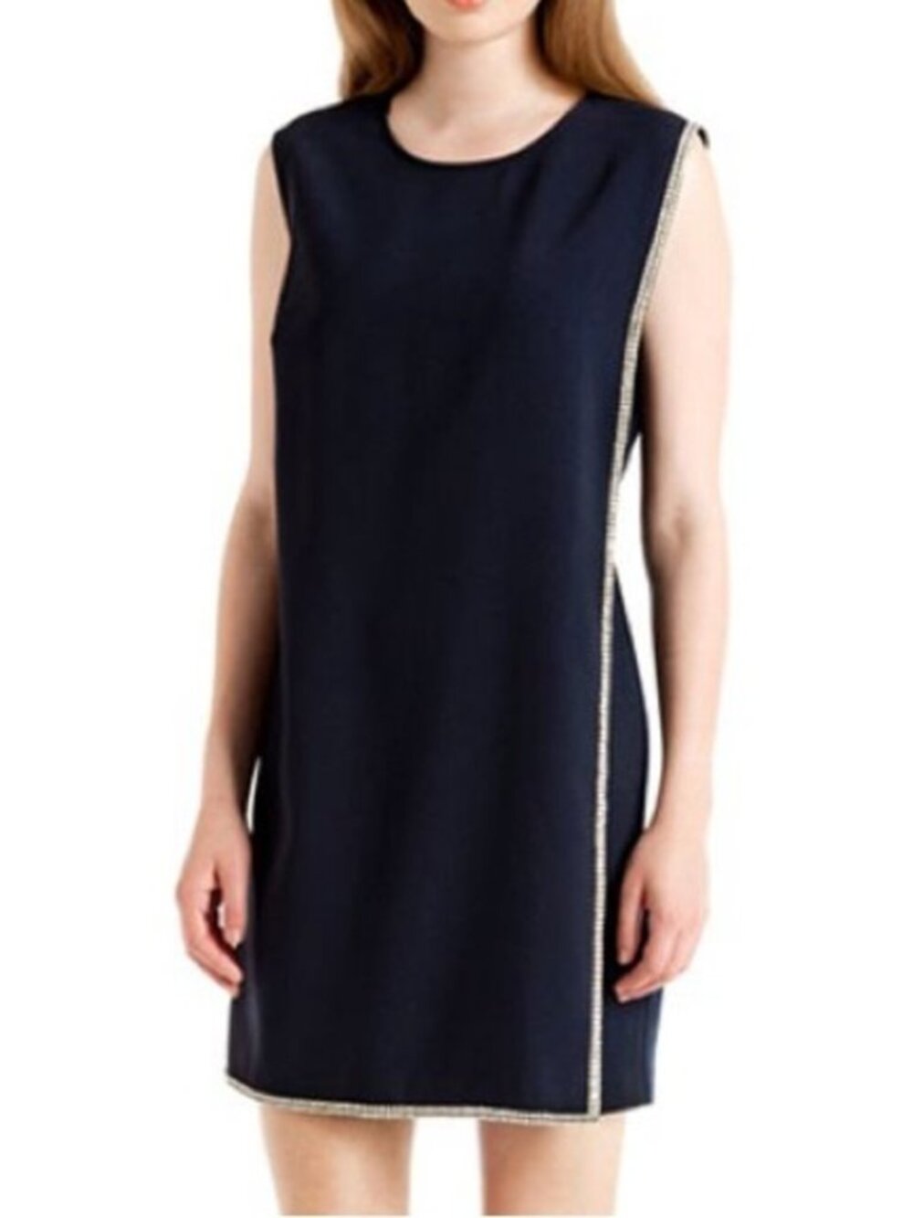 Ted Baker Burford Black Double Layer Embellished Bling Tunic mini Dress size 4